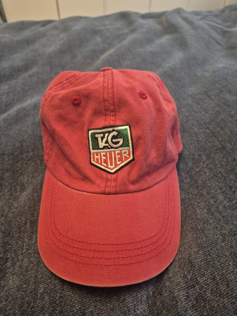 Tag Heuer Vintage Watch Hat Cap Red 150 Years Rare Mens One Size Fits All